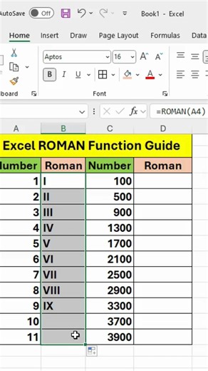 Excel: Convert Numbers to Roman (FUN & FUNCTIONAL)# excel