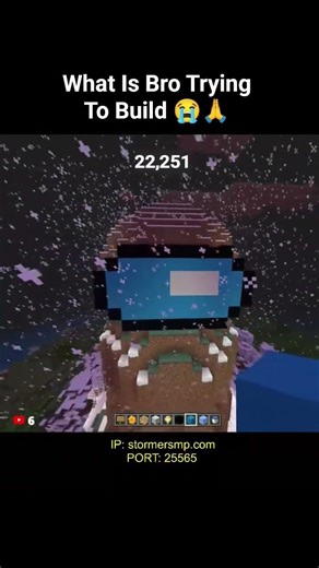 What Is Bro Building 💔 #minecraft #shorts