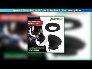 Best 1PC Universal Helmet Wind Protection Motorcycle Cycle Helmet Wind & Noise Blocker Black Warm•