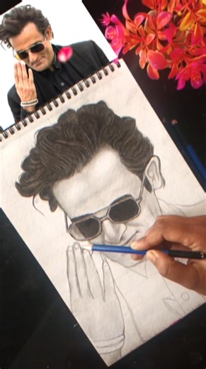 "Akshaye Khanna Drawing|Dhurandhar Movie Sketch Step byStep|#DhurandharDrawing​#Trending​#ArtShorts