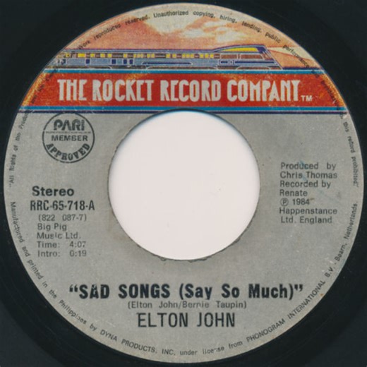 Elton John - Sad Songs (Say So Much)