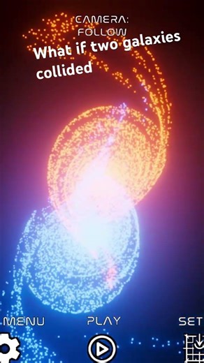 What if two galaxies collided? #spacefacts#space#galaxy#planet