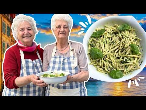 Lifelong Friends Make Homemade Trofie with Pesto! | Pasta Grannies