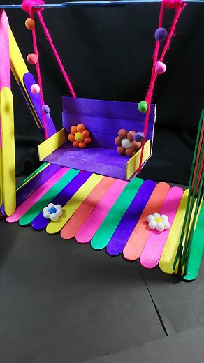 DIY Popsicle Stick Swing Craft Tutorial