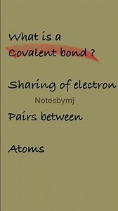 COVALENT BOND in 60 Seconds! (Chemistry Basics)