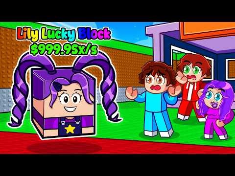Lily Lovebraids olarak LUCKY BLOCK Dönüştüm - Roblox