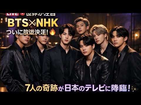 LIVE🔴【世界が注目】BTS×NHK ついに放送決定!🔥歴史的特集の全貌とは!?💜7人の奇跡が日本のテレビに降臨!ARMYは絶対見逃せない!📺✨今夜限りの完全版を徹底解説!#BTS