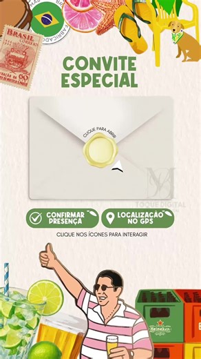 Convite Animado Interativo para Brasilidades