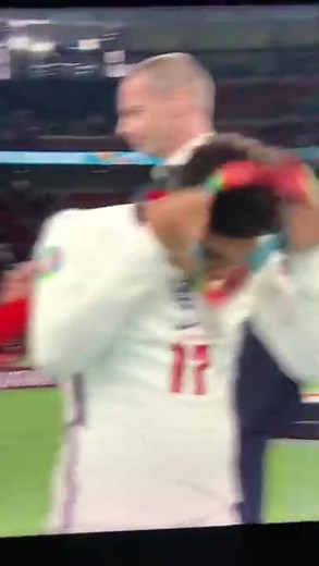 England Players Removing Silver Medals After Euro 2020 Final