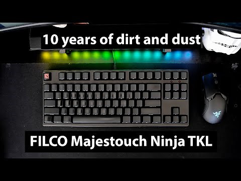 Cleaning + modding my 10 year old mechanical keyboard - FILCO Majestouch Ninja TKL Cherry MX Red