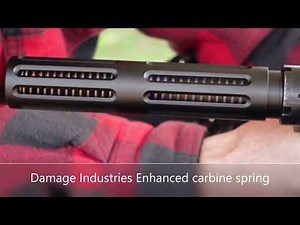 [24] 9mm AR Buffer Testing - MidwayUSA "AR Stoner" 11oz. buffer vs 4 springs - 1000fps slow-mo