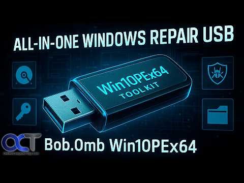One USB Toolkit to Repair, Recover, and Install Windows | Bob.Omb Win10PEx64