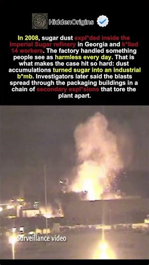 Sugar Dust Killed 14 Workers #darkhistory #history #historyfacts