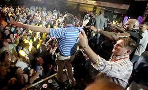 Stage Dive Fail: 62 Year Old Man Dives Off Stage At A Flo Rida Concert & No One Catches Him!