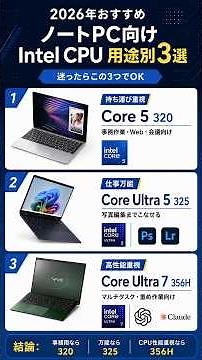 The New Standard: Top 3 Intel CPUs for Laptops [2026 Edition] | Core 5 320, Core Ultra 5 325, and...
