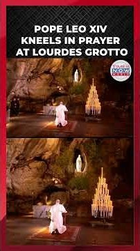 Pope Leo XIV Begins Lourdes Visit At Sacred Grotto Of Apparitions | Times Now World