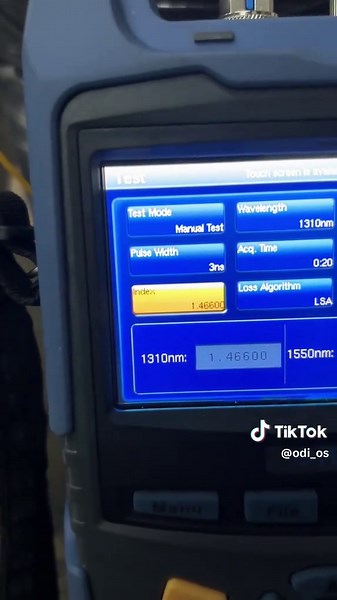 Settingan OTDR yang biasa aku gunain dilapangan. #fyp #fffffffffffyyyyyyyyyyypppppppppppp #fiberoptic #OTDR #deviser Mau tutorial apa lagi , comment di bawah 😅😅🤣🤣
