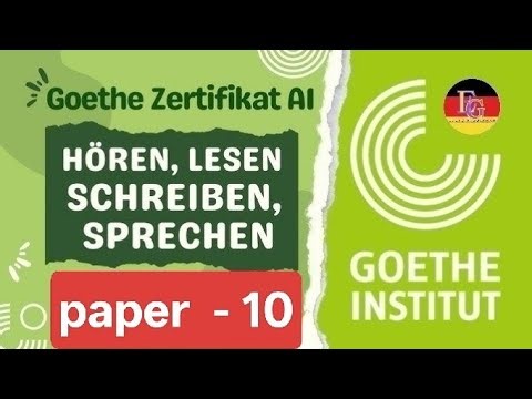 Goethe A1 | Test - 10, Hören, Lesen, Schreibn, sprechen | Goethe-Zertifikat A1 #deutsch #prüfung
