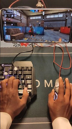 How to play free fire with keyboard mouse in mobile | ⌨️ 🖱📱 full setup without app no activation