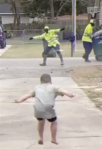 42K views · 3.5K reactions | This Kid's Daily Dance-Off with the Garbage Man Is Pure Joy!  | Note To Self | Facebook