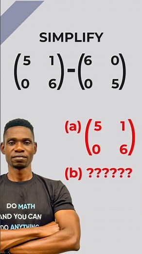 Can you solve this in secs #earlsamm #maths #mathproblems #matrices