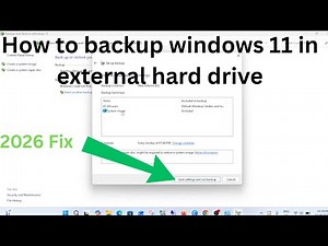 How to backup windows 11 in external hard drive (2026 Fix ✅)