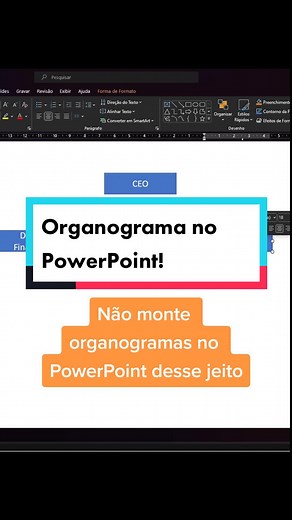 Monte um organograma muito fácil no PowerPoint! #powerpoint #powerpointtutorial #organograma #microsoft #microsoftpowerpoint #ppt #powerpointtips #powerpointtip