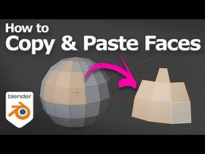 Blender how to copy and paste faces in Edit Mode