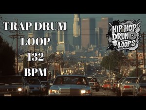 132 BPM Trap Drum Loop – Bright, Driven Rhythm