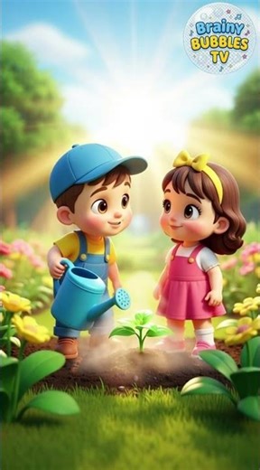 The Brave Little Seed| 3D Nursery Rhymes for Kids | Brainy Bubbles TV#kidslearning #nurseryrhymes