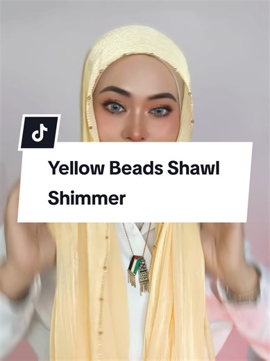 Elegant Yellow Beads Shawl Shimmer Tutorial