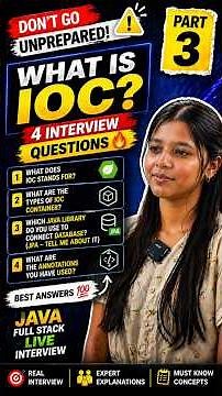 What is IOC + 3 More Spring Boot Questions 🔥 Part 3