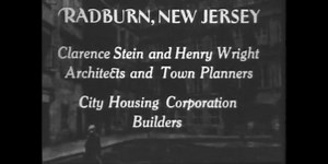 Marjorie Sewell Cautley film of Radburn c. 1933