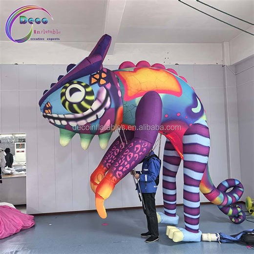 Giant Inflatable Seahorse/Chameleon/Mosquito/Parrot Puppet Carnival Parade Walking Creative Performance Props for Advertising