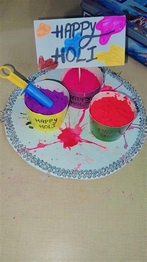 Pink, Purple, and Red—Let the Color Fun Spread! 💖💜❤️ Holi2026 #HappyHoli #DIYHoli #viral #shortfeed