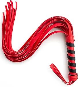 Premium Purple Leather Flogger for Couples – Deluxe BDSM Whip for Sensual Play, Erotic Exploration & Fetish Adventures – Adjustable Sensation Control Accessory