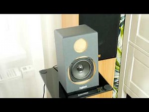 How to remove Logitech Z333 a grill + subwoofer excursion bass test