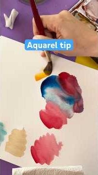 A new tip for working with watercolor🎨 #drawing #art #watercolor #watercolortips #watercolor