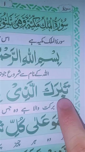 reciting ko Holi Quran #recitingquran #tabarakallah #surahalmulk