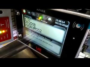 Anser U2 ProS Inkjet Printer installation on Labeling Machine