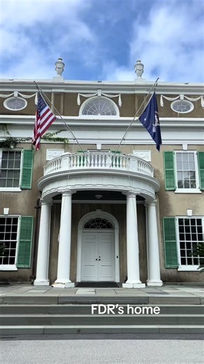 In Hyde Park, NY seeing Franklin D Roosevelt’s home he was born in and where he lived until his death #roosevelt #president #americanhistory #unitedstates