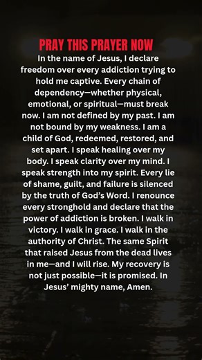 POWERFUL Prayer for Recovery from Addiction #addictionrecovery