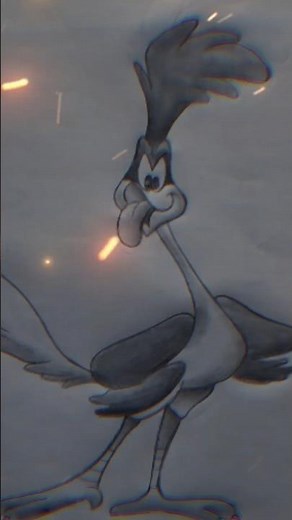 How To Draw Road Runner | By Art With cc.🖤🤍