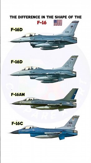 F-16 Variants Faceoff | F-16D vs F-16AM vs F-16C ! #usa #airforce #AirPower