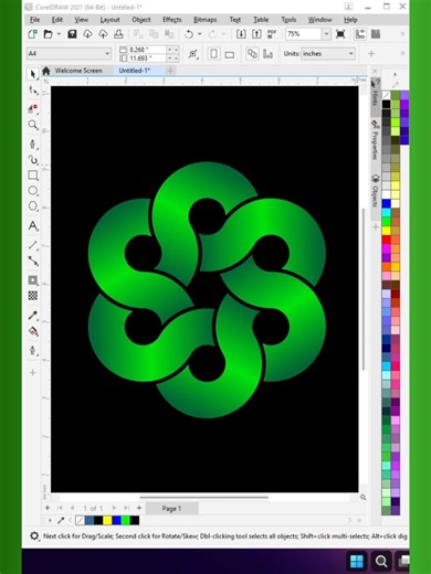 Beginner Friendly Logo Design | CorelDRAW Shorts