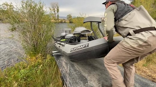 1.3M views · 466 reactions | INTRODUCING THE STEALTH X: This 2 or 3-person inflatable boat is a great two seater with plenty of room in the back for a 3rd angler (and even has a lean bar option for them). It’s 12 foot length allows you to easily transport it in the back of your truck or car roof top, while still having the extra width and self bailing options of our 3-man. No trailer needed! | Flycraft | Facebook