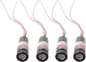 650nm red line laser module industrial laser group module adjustable focal length The housing is provided with an insulator (traverse-4pack)