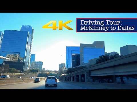 Texas Driving Tour: McKinney to Dallas (via 75) 4K