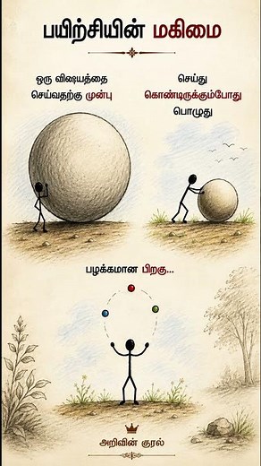 The Power of Practice: What Feels Hard Today Becomes Easy Tomorrow! 💪 #அறிவின்குரல் #motivation