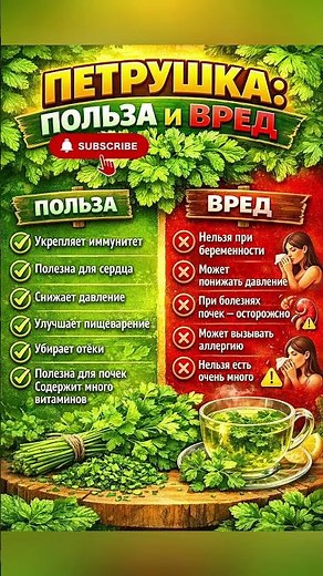 Петрушка: польза и вред, о которых важно знать